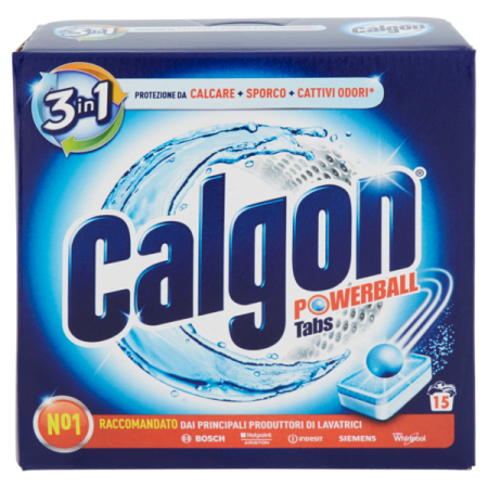 Pastiglie Anticalcare Lavatrice -Tab Anticalcare Calgon 15pz