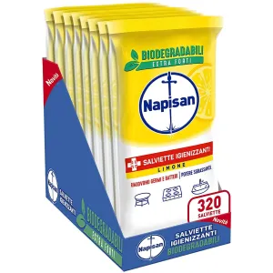 Napisan Salviette Disinfettanti - Salviette Biodegradabili 8X40 2