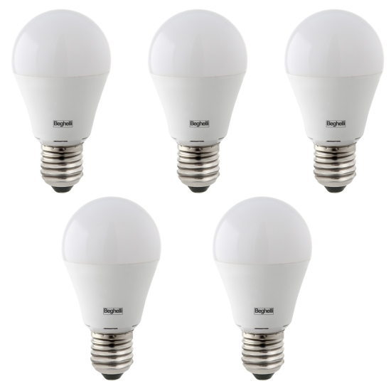 Lampadine a goccia Led Beghelli 15W 5pz - Lampadina E27 6500K