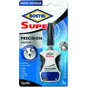 Colla liquida forte 3g - Bostik Trasparente Super Precision