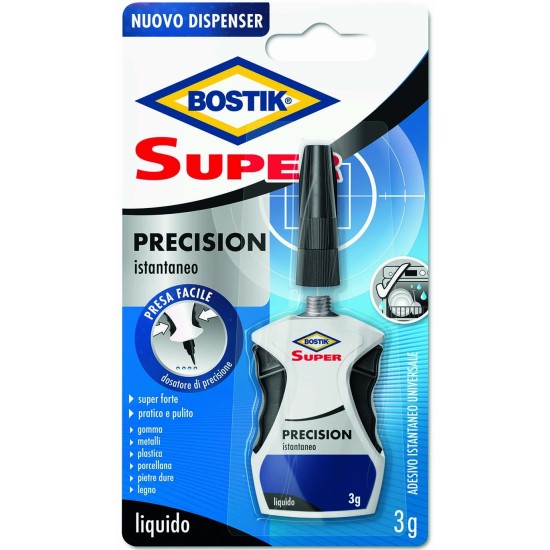 Colla liquida forte 3g - Bostik Trasparente Super Precision