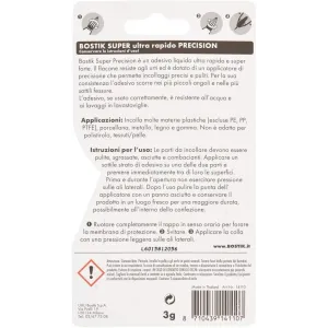 Colla liquida forte 3g - Bostik Trasparente Super Precision 2