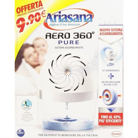 Ariasana Deumidificatore Aero 360° – Sistema Assorbi umidità casa