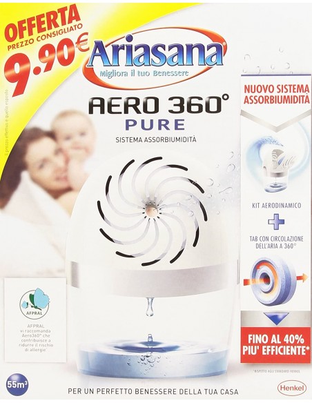 Ricariche Assorbiumidità Aero 360° Tab 450 gr Inodore ARIASANA
