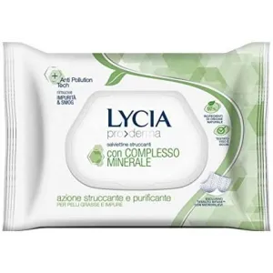 Confezione delle Salviettine Struccanti Lycia Pelle Grassa con Acqua Micellare - 20 pezzi