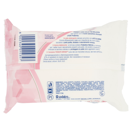 Informazioni su Lycia Salviette Struccanti con Latte di Avena.