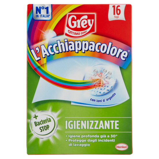 Fogli Salva Colori Grey Acchiappacolore Igienizzante 16fogli