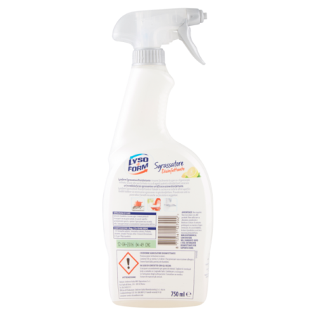 Informazioni su Lysoform Sgrassatore Disinfettante Spray 750 ml