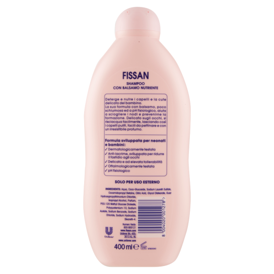 Informazioni sullo Shampoo per Neonati Fissan con balsamo 400ml