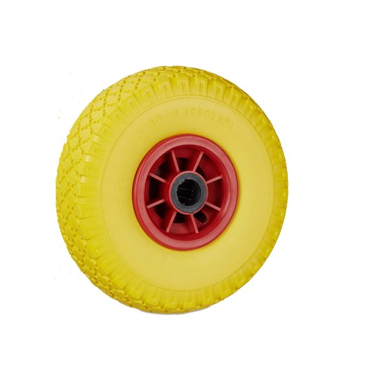 Ruota piena Carrello Portapacchi - Ruote antiforatura gialla