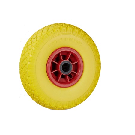 Ruota piena Carrello Portapacchi - Ruote antiforatura gialla