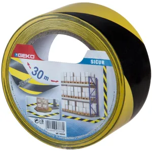 Nastro adesivo Giallo Nero Geko - Scotch Adesivo 50mm X 30m