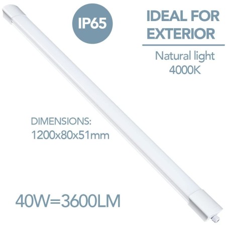 Electraline 65061Plafoniera Led 40W con misure