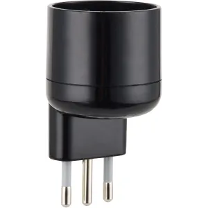 Electraline 71024 Adattatore Salvaspazio Schuko Tedesco a Spina Piccola 10A 2