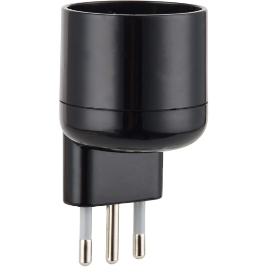 Electraline 71024 Adattatore Salvaspazio Schuko Tedesco a Spina Piccola 10A