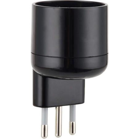 Electraline 71024 Adattatore Salvaspazio Schuko Tedesco a Spina Piccola 10A