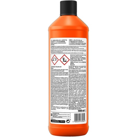 Informazioni e Avvertenze su Mr Muscle Idraulico Gel