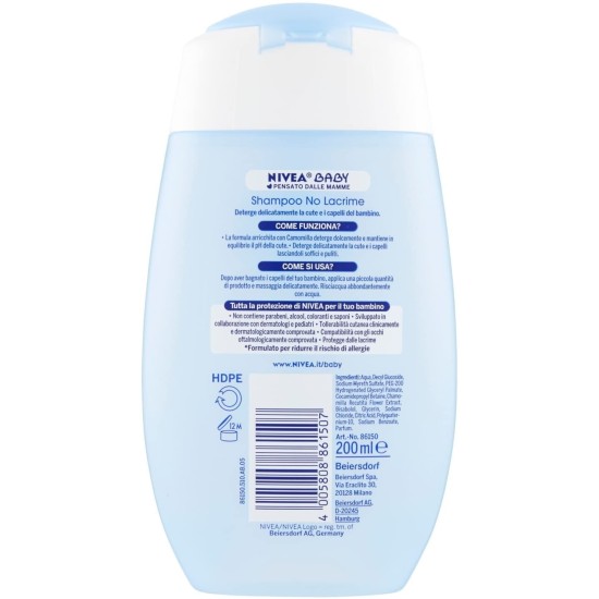Informazioni su Nivea Baby Shampoo No Lacrime
