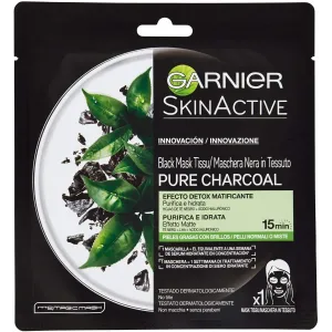 Maschera Idratante Viso in Tessuto nera Garnier Skin Active al Carbone Vegetale