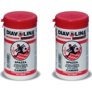 Diavolina Pulisci camino 2x270g - Pulitore camino chimico