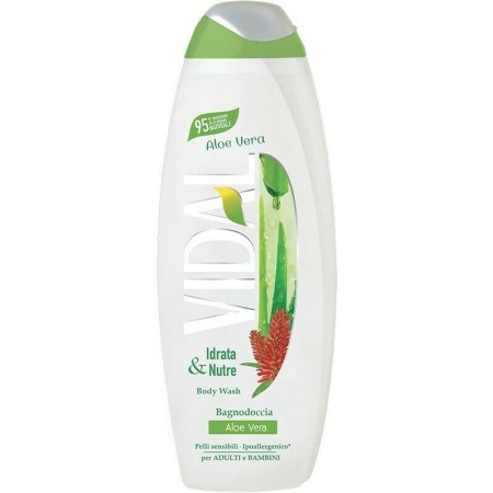 Bagnoschiuma Aloe Vera Vidal 500ml - Idrata e Nutre la Pelle