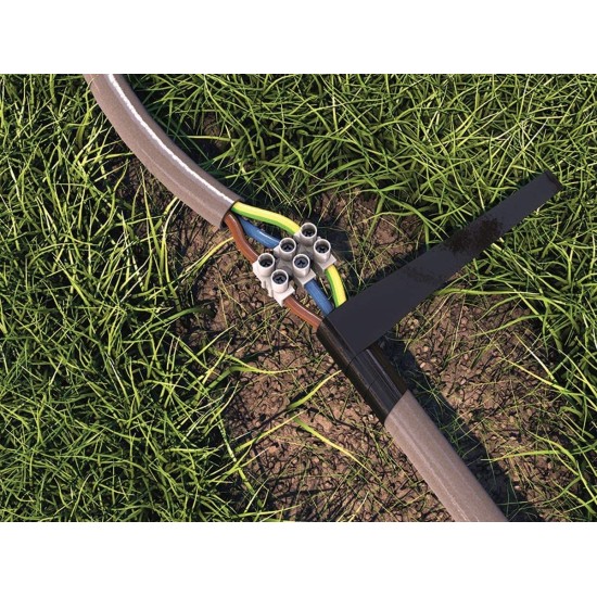 Autoagglomerante Bostik Gomma Liquida Nastro in uso per riparare e isolare un cavo elettrico