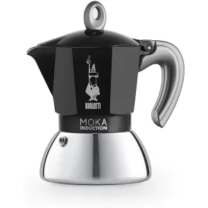 Moka Bialetti per Induzione e gas - Caffettiera 2 Tazze Nera