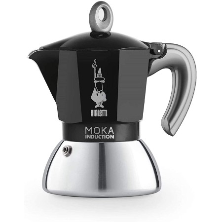 Moka Bialetti per Induzione e gas - Caffettiera 2 Tazze Nera
