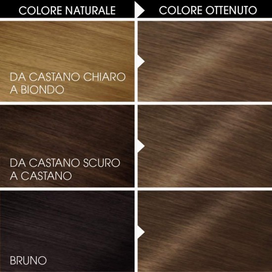 Colorazioni con l'utilizzo di Garnier Olia Castano Chiaro.