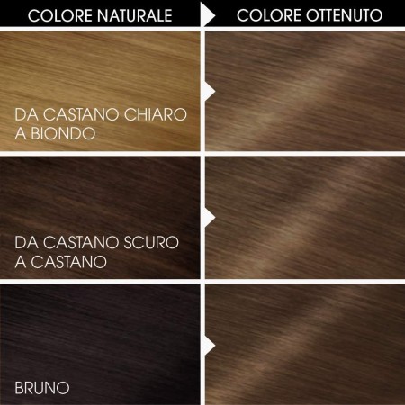 Colorazioni con l'utilizzo di Garnier Olia Castano Chiaro.