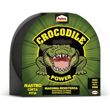 Nastro Telato Pattex Crocodile 30mx50mm - American Tape Nero