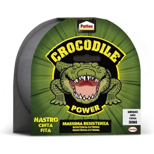 Nastro Adesivo Grigio Pattec Crocodile Telato Americano 30m