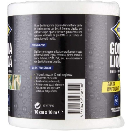 Informazioni e caratteristiche della Banda Rinforzante - Impermeabilizzante Bostik