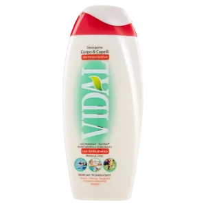 Vidal Detergente Corpo & Capelli Dermoprotettivo Con Antibatterico Menta & Lime 500ml