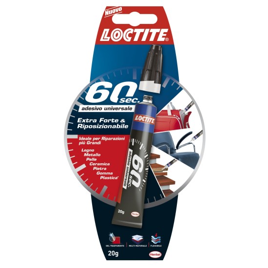 Loctite Super Attak Gel 60 secondi 20g – Colla istantanea