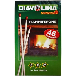 Fiammiferone Diavolina Accensione Sicura - 45 Fiammiferi 2