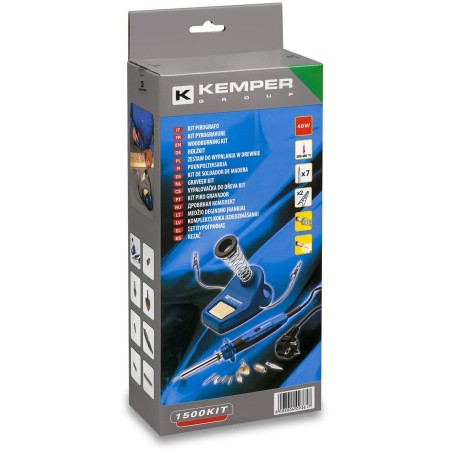 Saldatore Stagno pirografo Kemper 40W - Kit di Alta Precisione