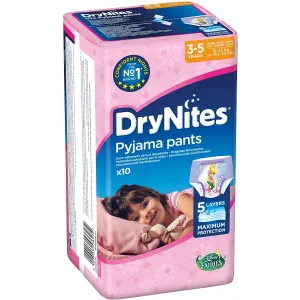 Pannolini a Mutandine Huggies Drynites Girl 3-5 anni - 10 pezzi