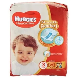 Pannolini Huggies Ultra Comfort 3 Unisex, 4-9 Kg - 21 pezzi 2