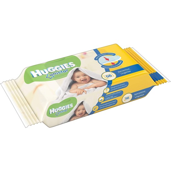 Salviettine Imbevute Huggies Unistar 56pz - Cura per il Bimbo