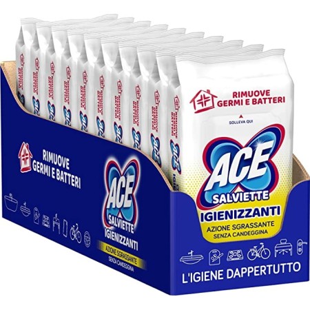 Salviettine Igienizzanti Ace - Promo Panno Multiuso 10x40pz