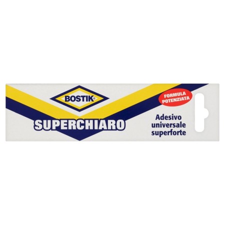 Bostik Superchiaro 50g colla adesiva trasparente per gomma cuoio carta fai-da-te