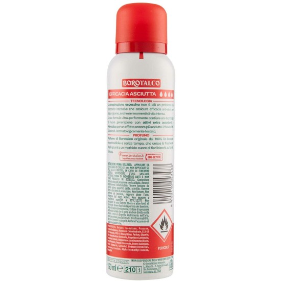 Informazioni sul Deodorante Borotalco Spray 150 ml