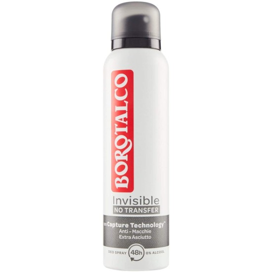 Borotalco Spray Deodorante Invisible No Transfer 150 ml