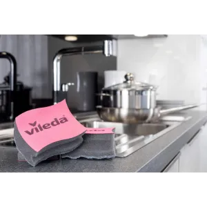 confezione Vileda Spugna Abrasiva Inox Clean e Shine 2