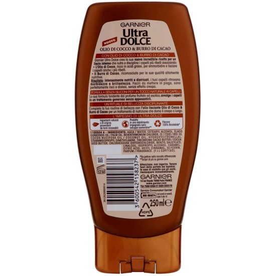 Garnier Ultra Dolce Balsamo Capelli Olio di Cocco e Burro di Cacao 250ml