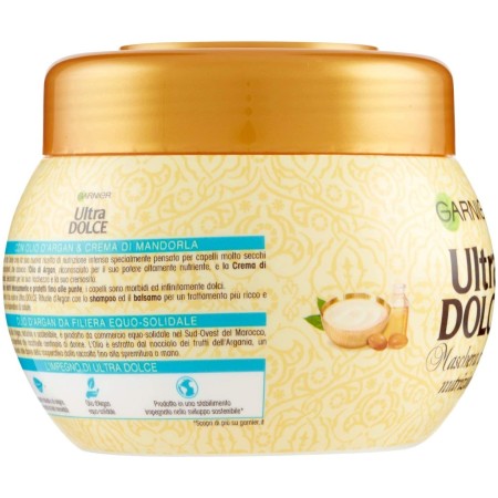 Garnier Ultra Dolce Maschera Capelli Olio d'Argan e Crema di Mandorla 300ml