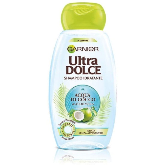 Garnier Ultra Dolce Shampoo Acqua di Cocco e Aloe Vera 300ml