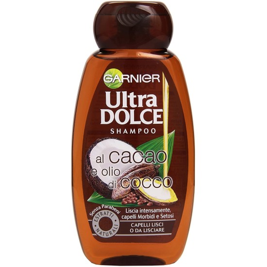 Shampoo Ultra Dolce Garnier Capelli lisci 300ml - Olio di Cocco e Burro di Cacao