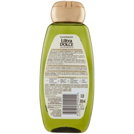 Informazioni sulla confezione dello Shampoo Garnier Ultra Dolce all'Oliva Mitica 300ml